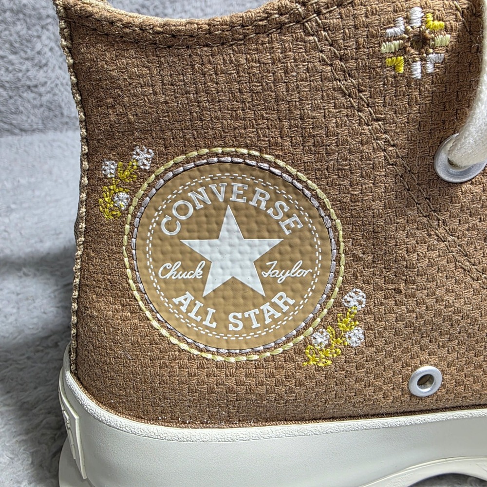 Converse Chuck Taylor All Star Platform 2.0 High Autumn Embroidery Sneakers Wm 8 - Picture 3 of 7